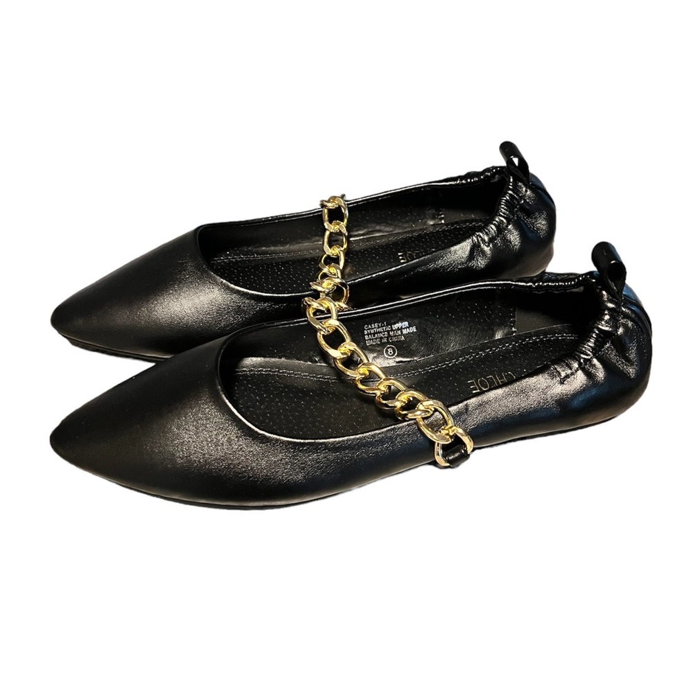 Chase + Chloe black ballerina flats